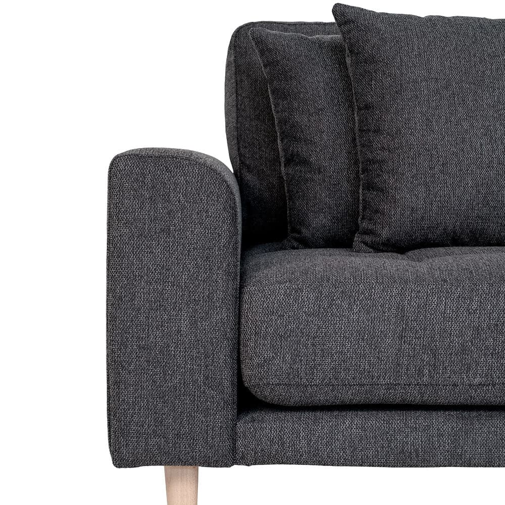 Lido 3-personers sofa med chaiselong højre - Møkegrå