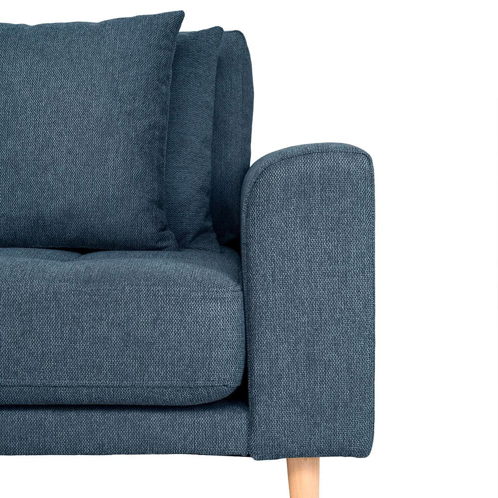 Lido 3-personers sofa med chaiselong venstre - Møkeblå