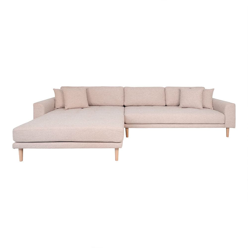 Lido 3-personers sofa med chaiselong venstre - Sandfarvet