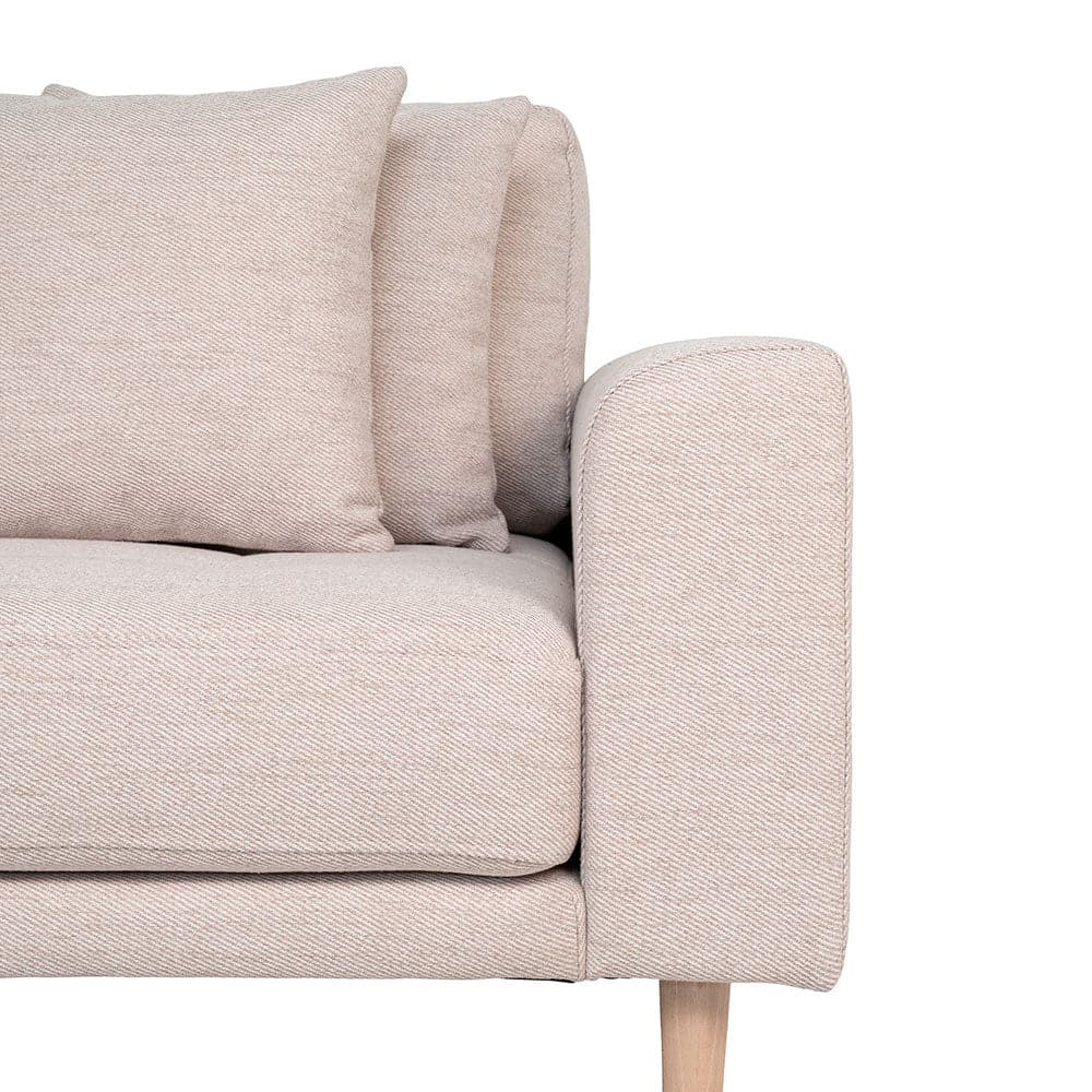 Lido 3-personers sofa med chaiselong venstre - Sandfarvet