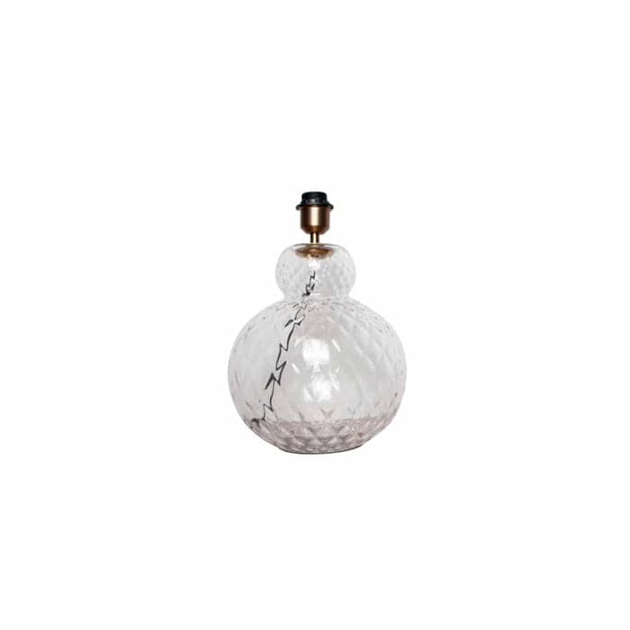 Lily Harlequin bordlampe Clear - Messing fatning