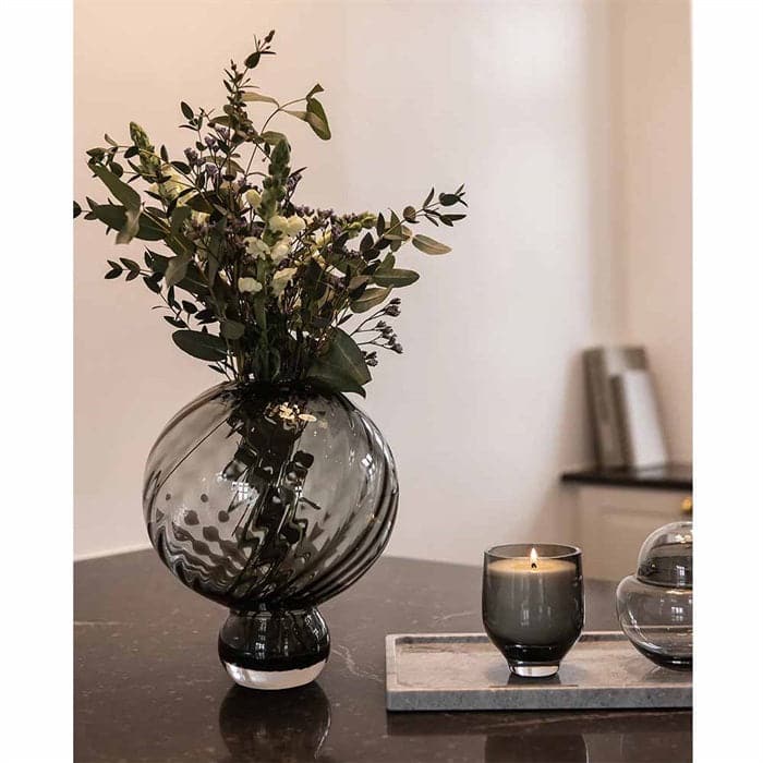 Meadow Swirl Vase - Medium Grey