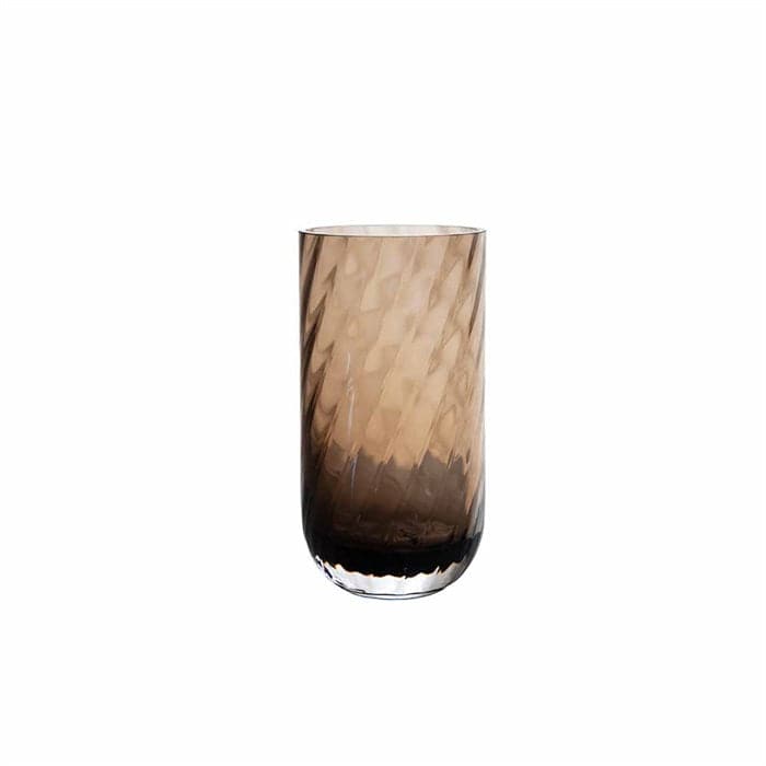 Meadow Swirl Cylinder Vase - Small Topaz