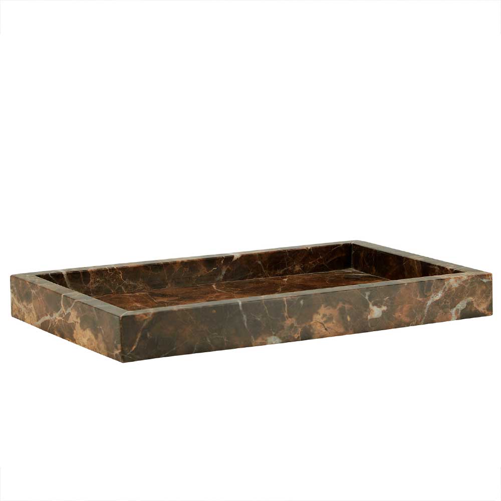 Jilly Marble Tray Toffee Brown - Stor