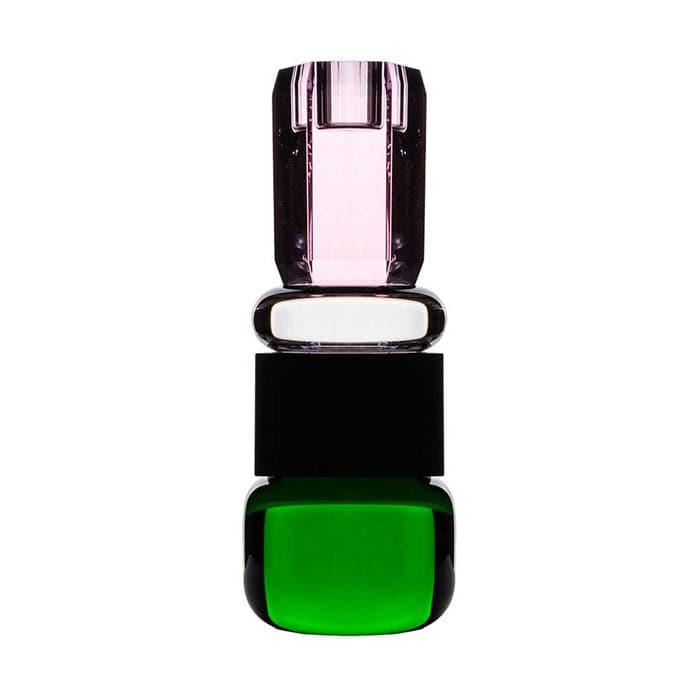 Lysestage Jasmin krystalglas - Multifarvet