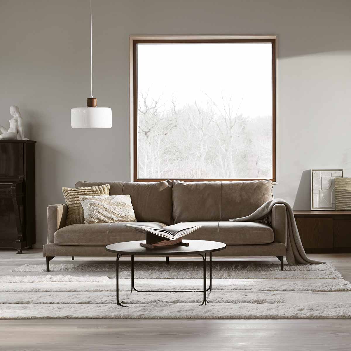 Abel Sofa Læder Flere Størrelser - Flere Farver