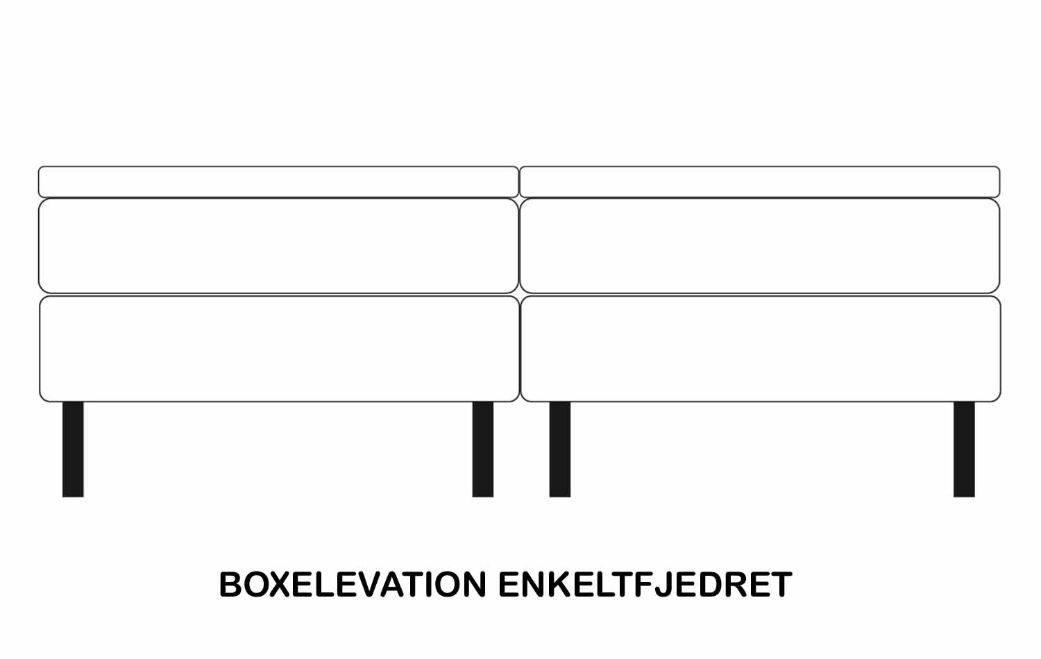 EF LUX Boxelevation - Fløjl Beige