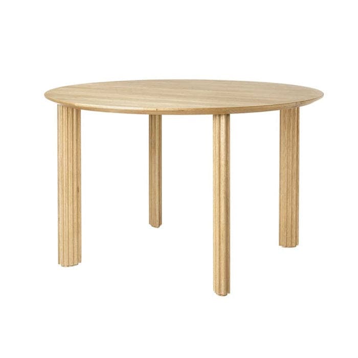 Comfort Circle spisebord med Egestræsplade