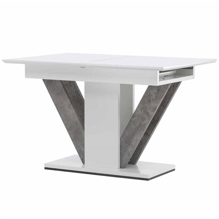 Disa Spisebord i Hvid 120-160 cm