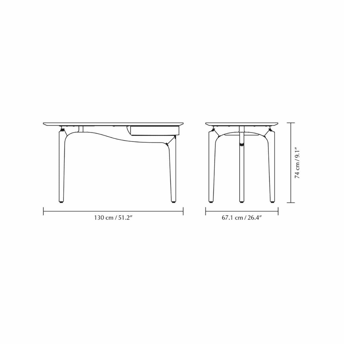 Duende Skrivebord -Lys Eg