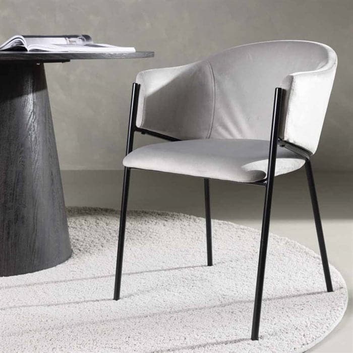 EVELINA Spisebordsstol i grå
