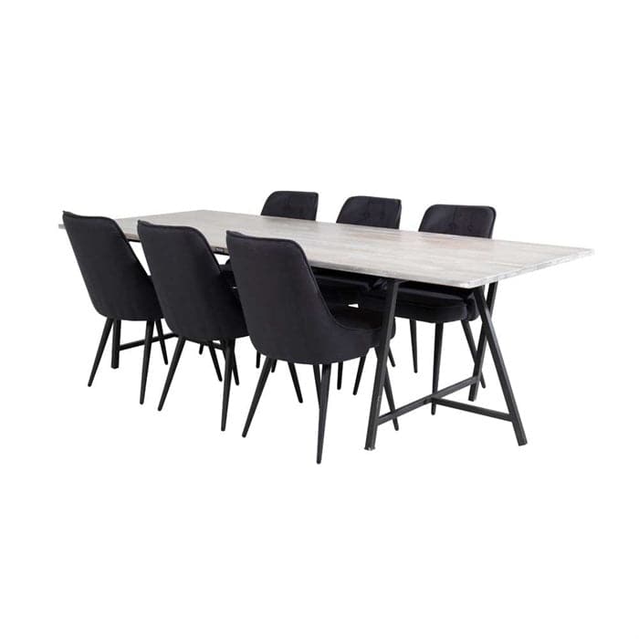 Spisebordssæt - Spisebord med 6 Spisebordsstole