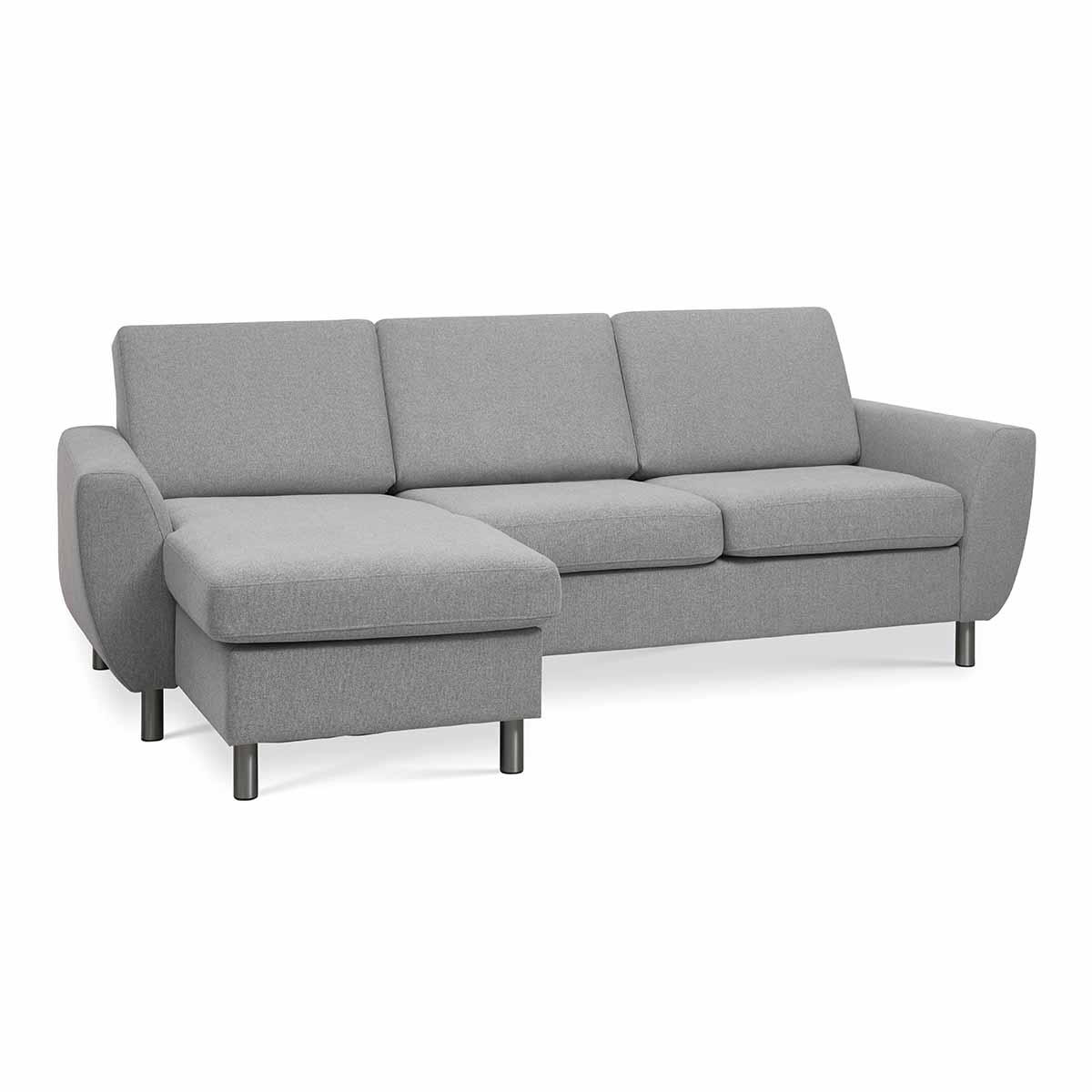 Hannah 3D Sofa med chaiselong Grey (vendbar)