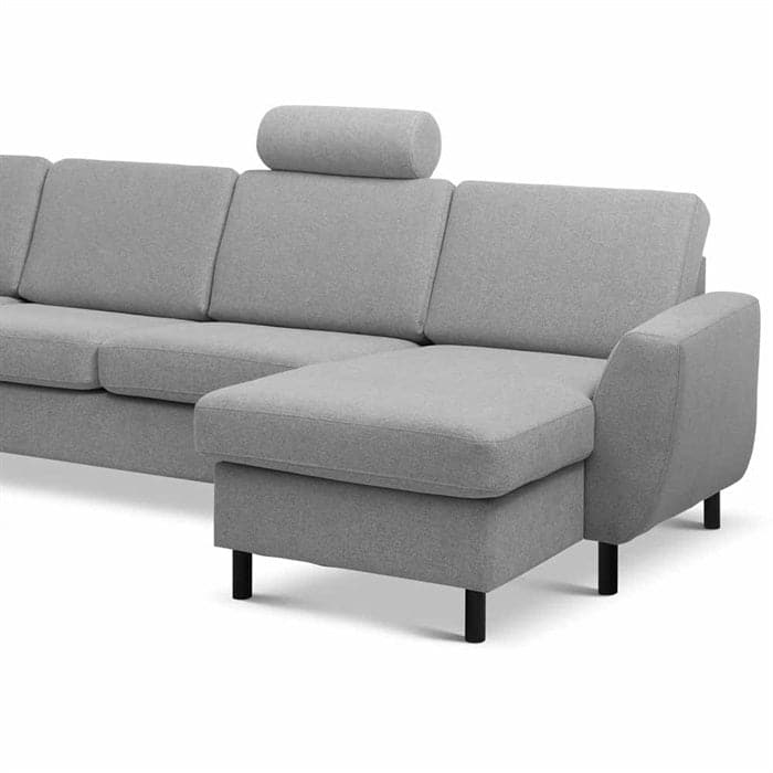 Hannah 3D Sofa med chaiselong Grey (vendbar)
