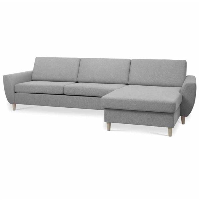 Hannah 3D-XL Sofa med chaiselong Grey (vendbar)