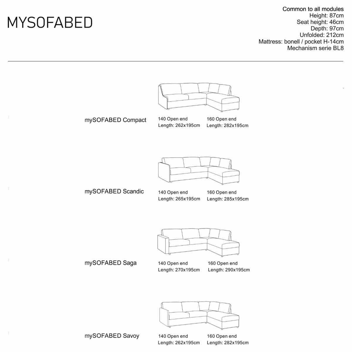 MySofabed Open-end