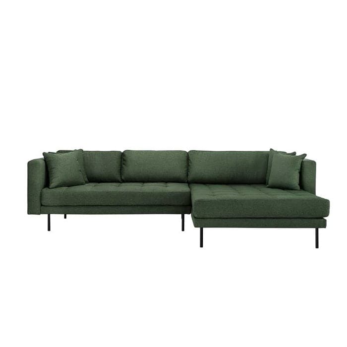 Matteo 3 personers sofa med (vendbar) Chaiselong højre - Grøn