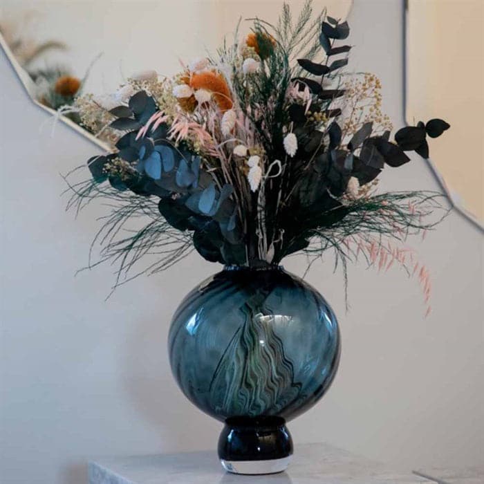 Meadow Swirl Vase - Large Blue