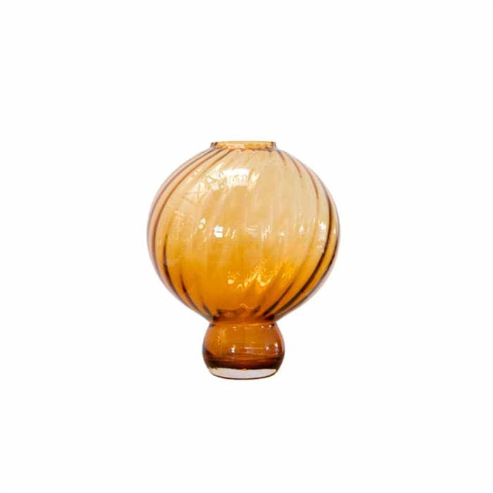 Meadow Swirl Vase - Large Amber