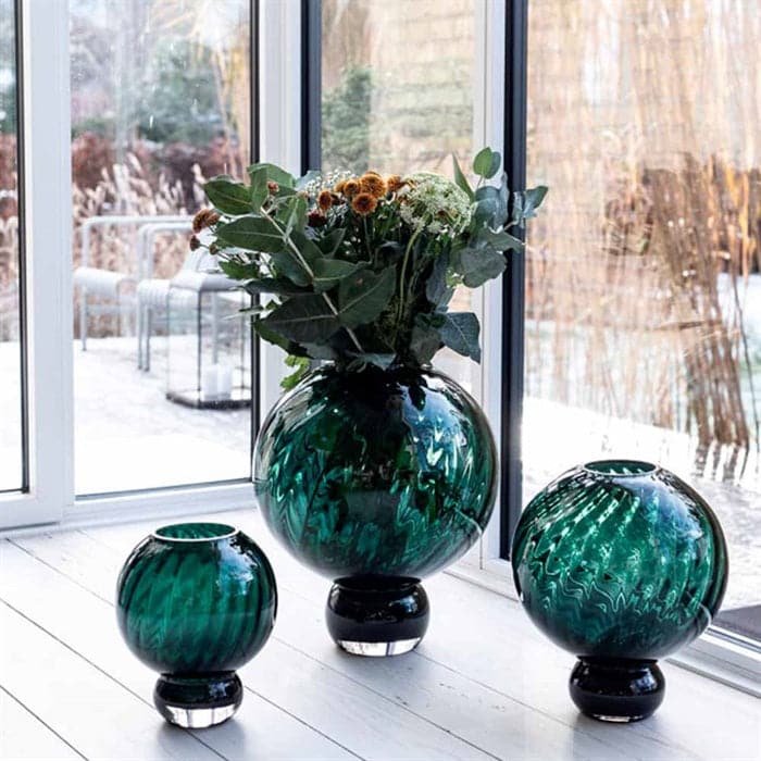 Meadow Swirl Vase - Large Green