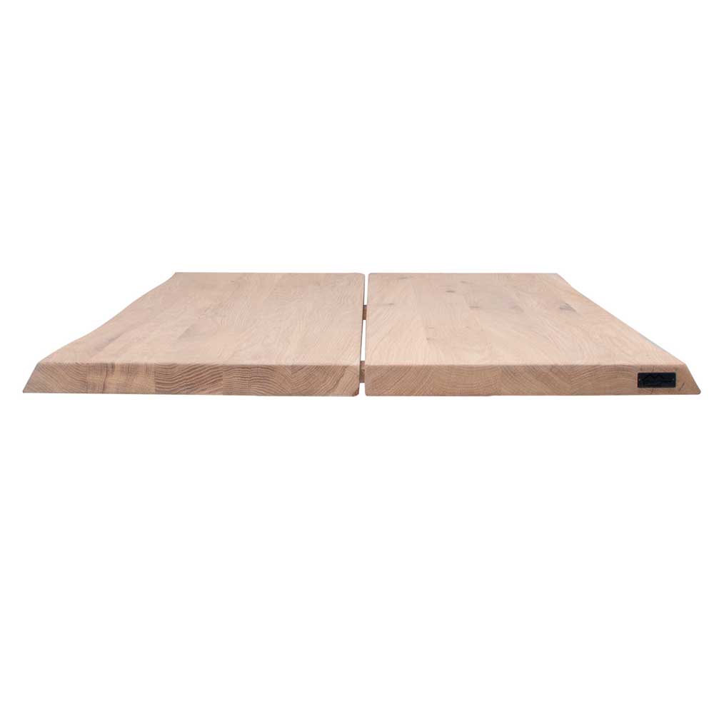 Plankebord 250x103 cm Hugin i Hvid Olieret massiv Egetræ