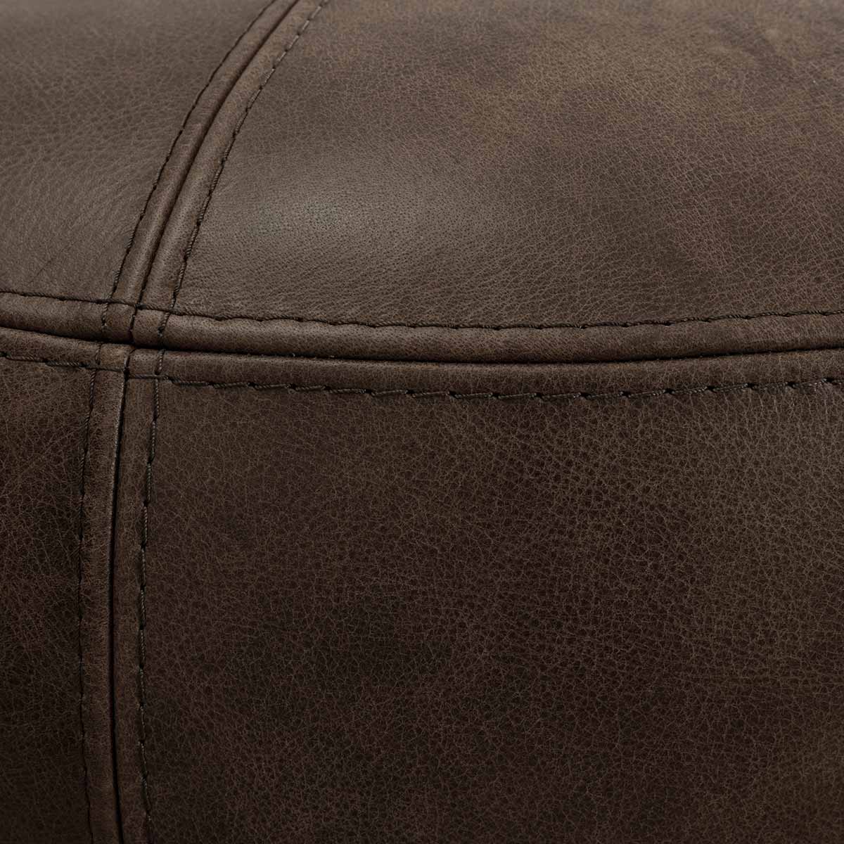 Shell lænestol med drej -Vintage brun læder