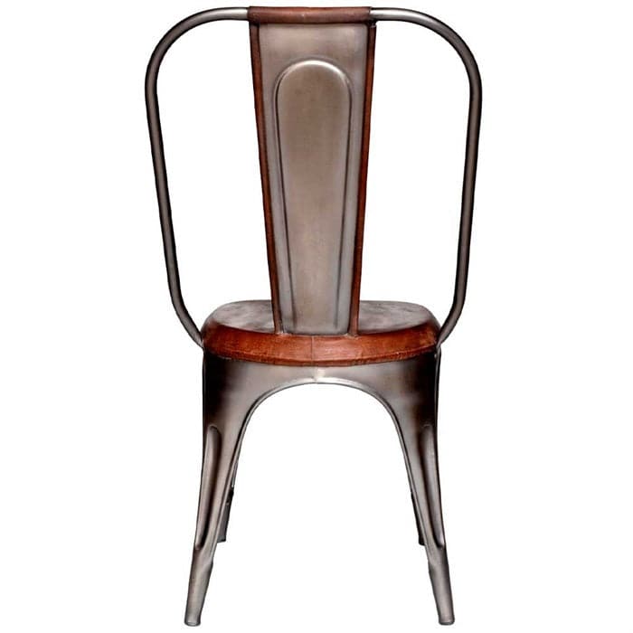 Spisebordsstol i Læder og Jern fra Trademark Living
