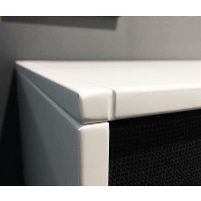 Square Reolen TV-møbel 120 cm i hvid eller sort med stoflåge