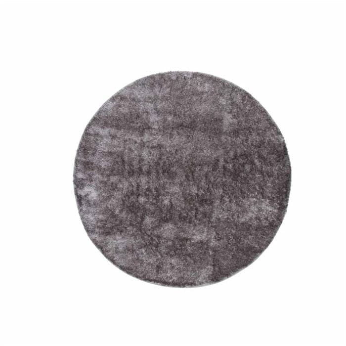 Bomuld Polyester Tæppe i brunt - Ø200 cm