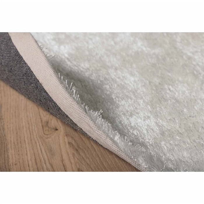 Bomuld Polyester Tæppe i hvidt - Flere størrelser