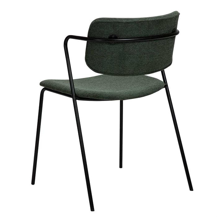 Zed Spisebordsstol - Grøn - Skrå bagfra