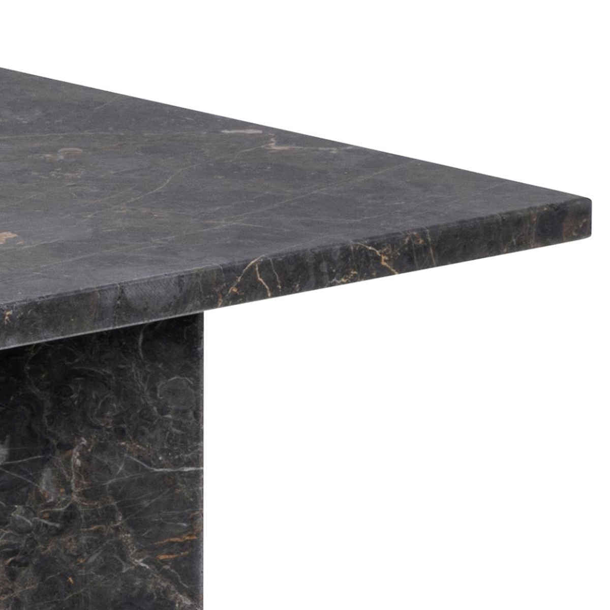 Vega sofabord 90x90 cm -Grå/brun marmor