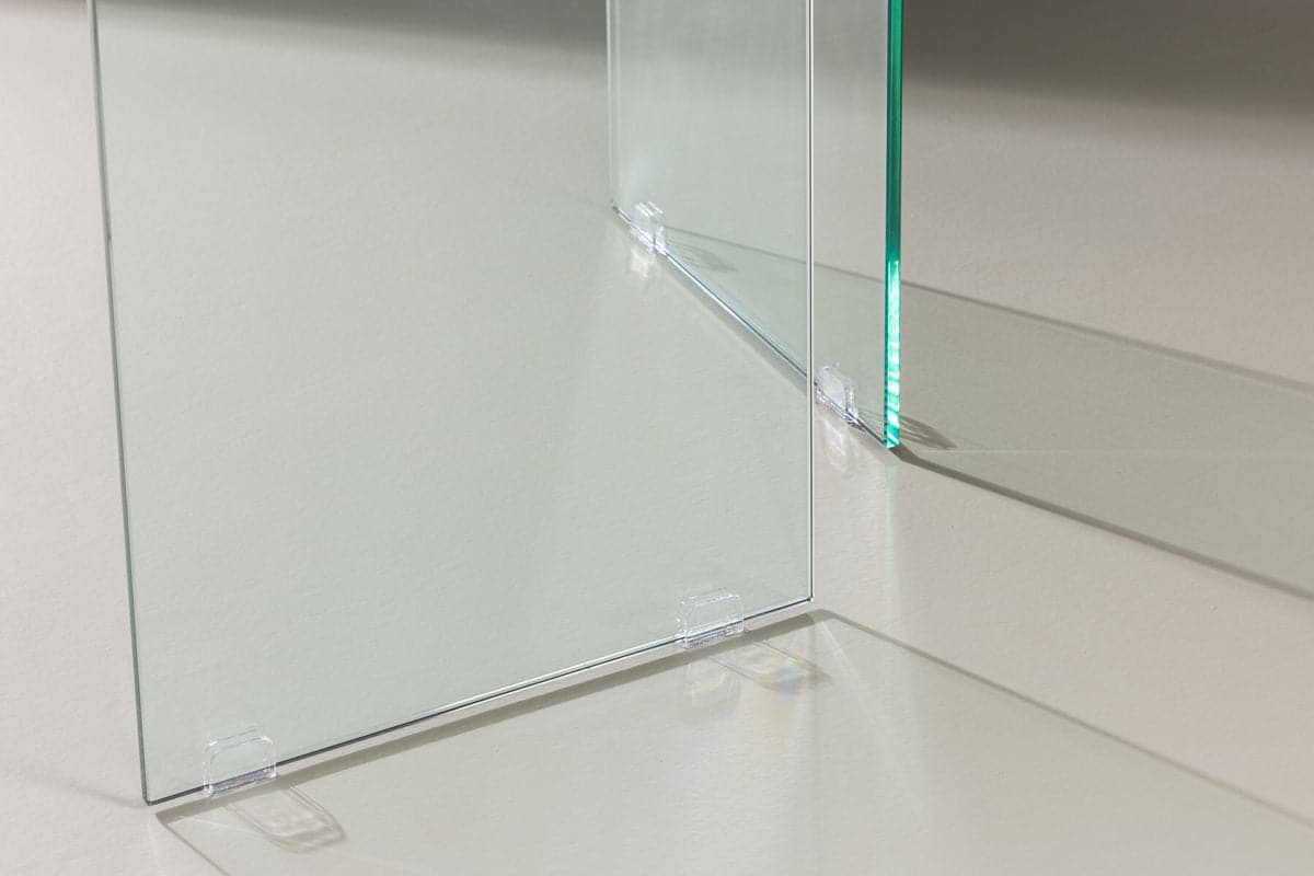 Ester Spisebord 100x180 cm  - Glas/ Beton look