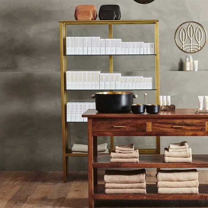 Makalu Display Cabinet - Golden