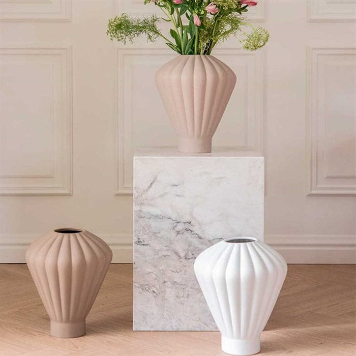 Evelyn Keramik Vase - Brun