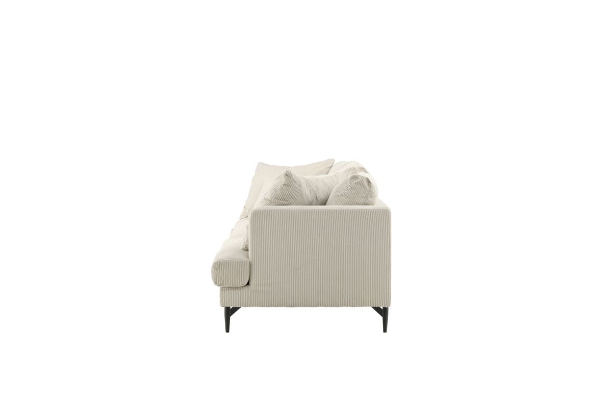 Sofia 3. personers Sofa - Beige Fløjl