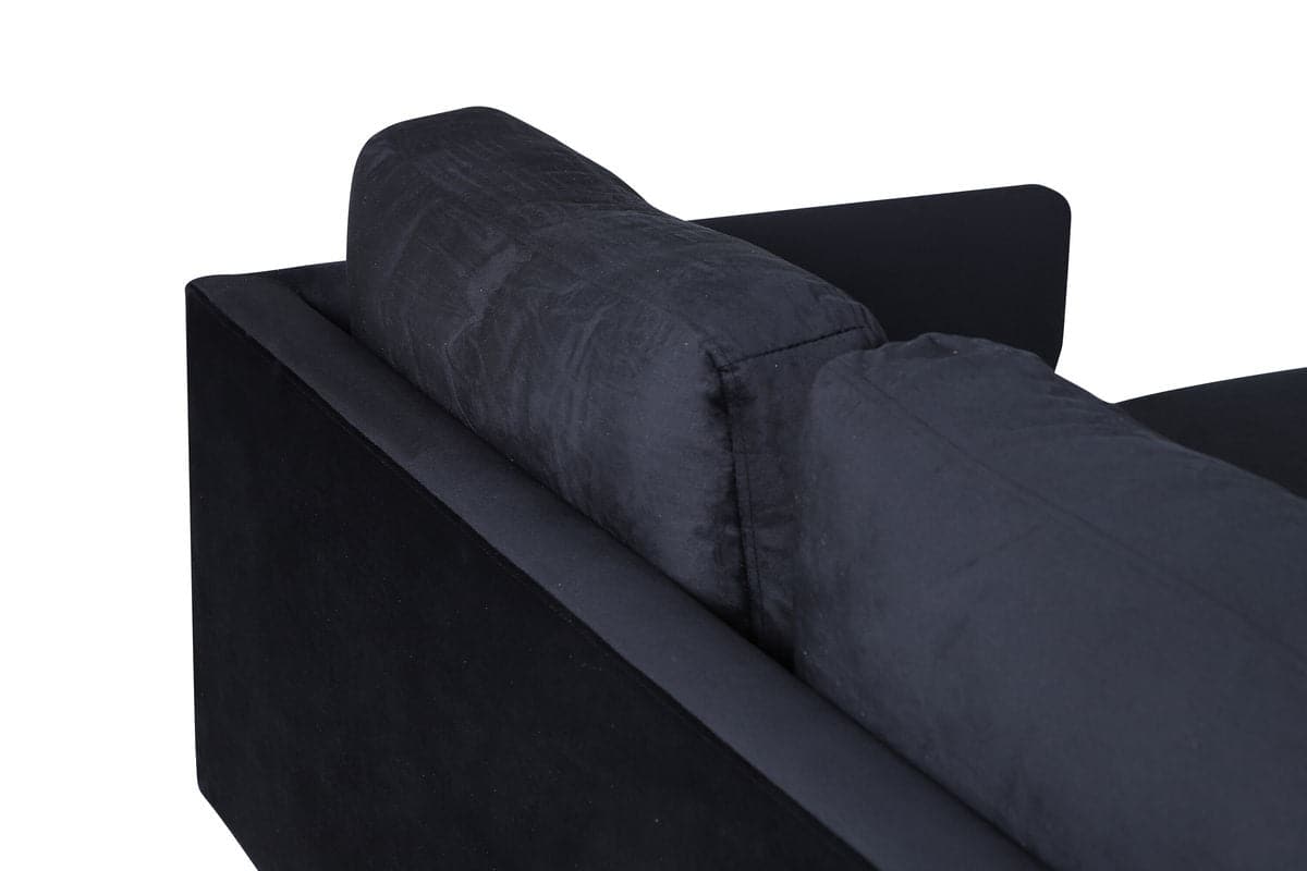 Zoom U-Sofa -Sort Velour