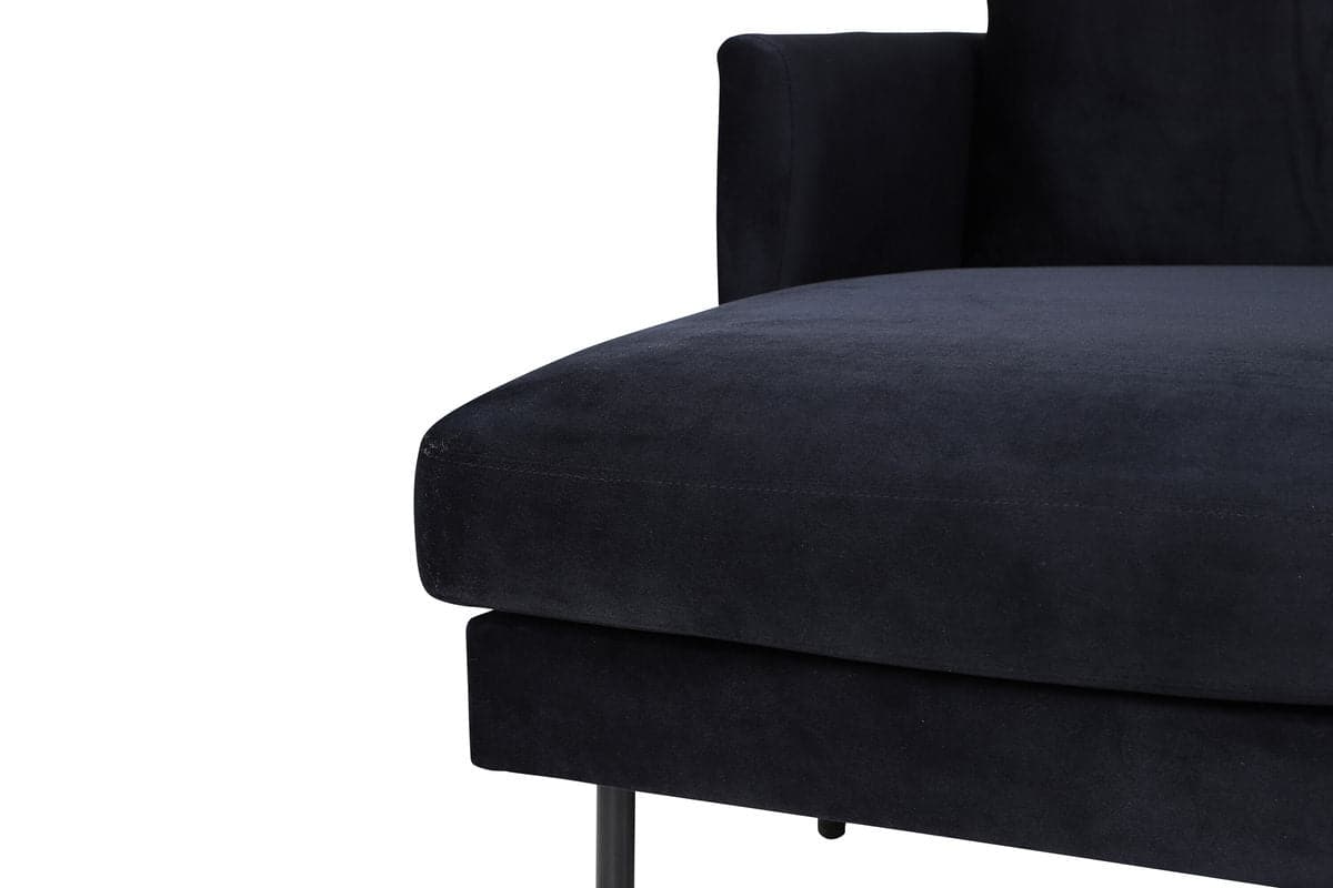 Zoom U-Sofa -Sort Velour