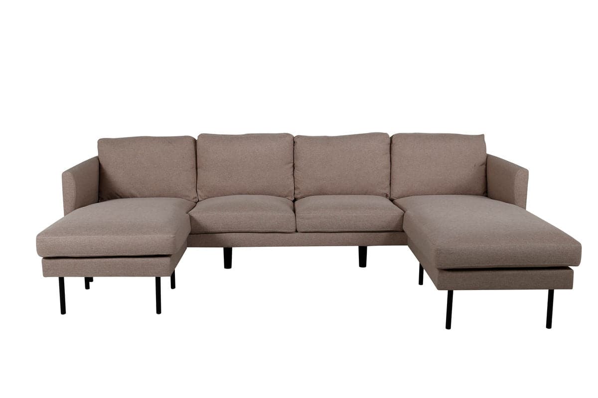 Zoom U-Sofa -Brun