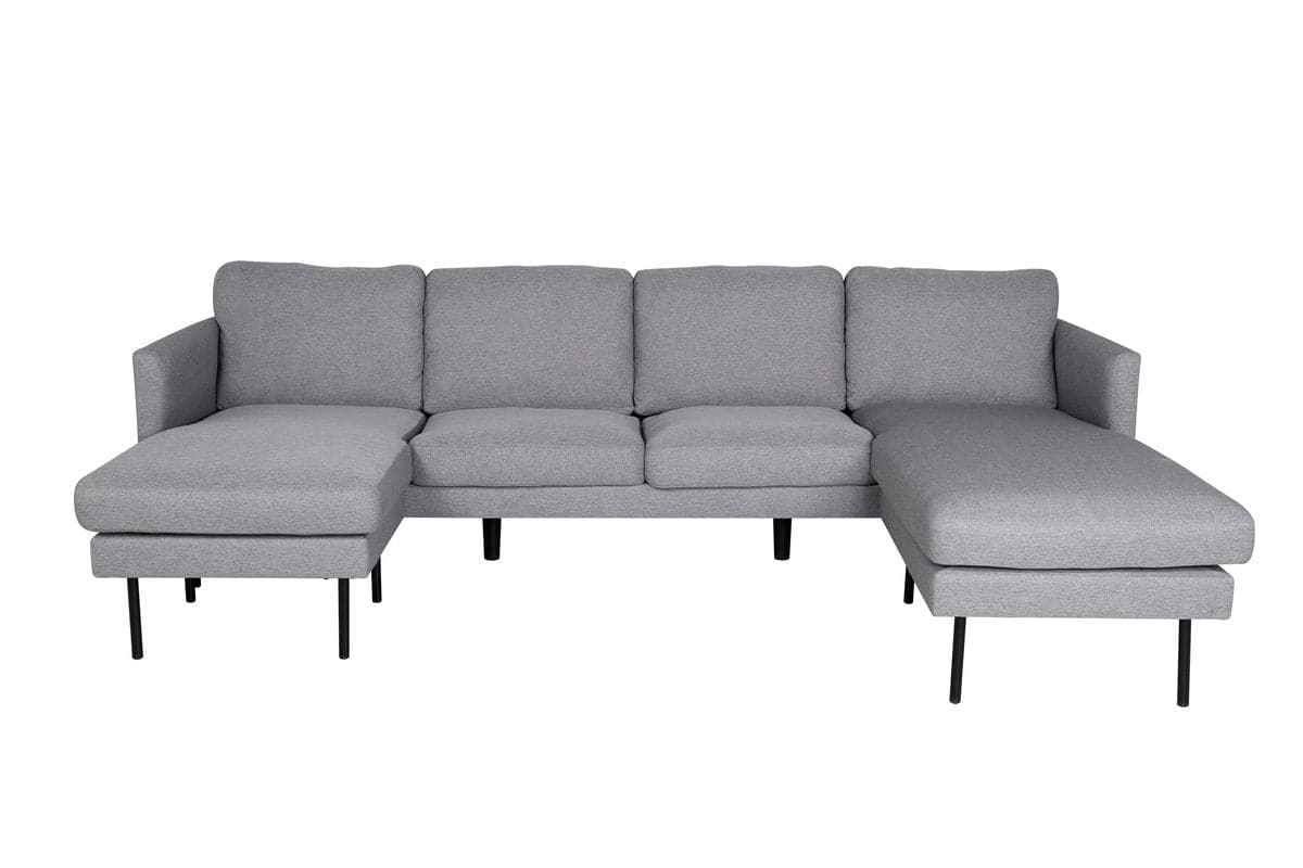 Zoom U-Sofa -Grå