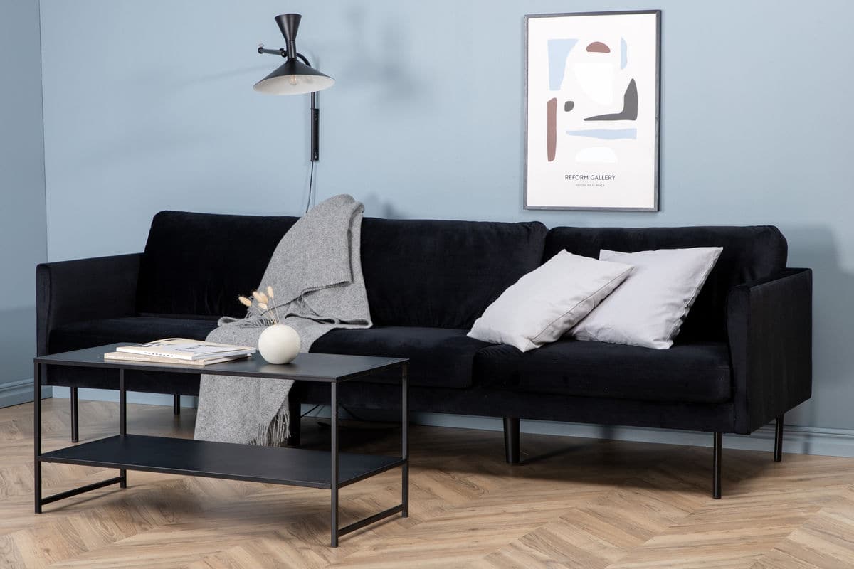 Zoom 3 pers. sofa -Sort Velour