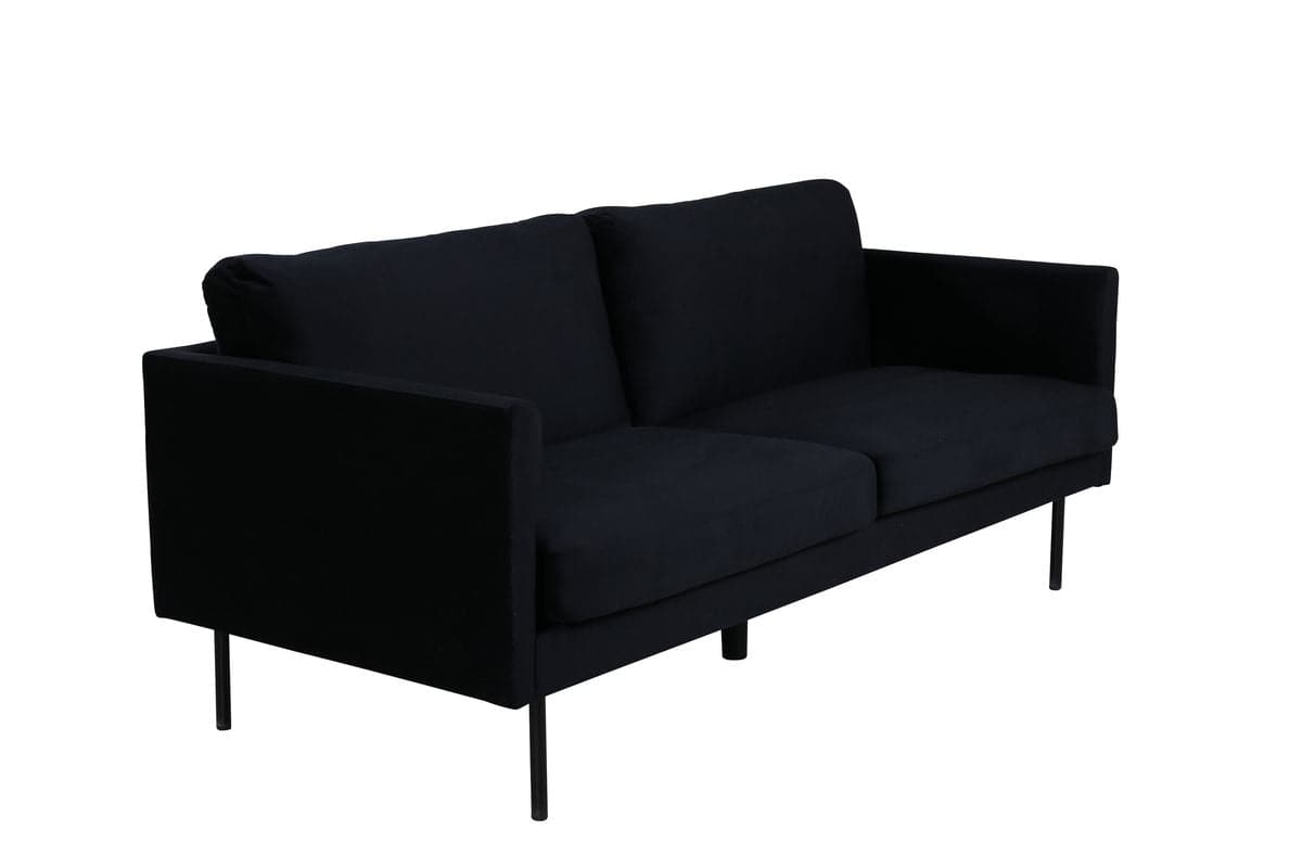 Zoom 2 pers. sofa -Sort Velour