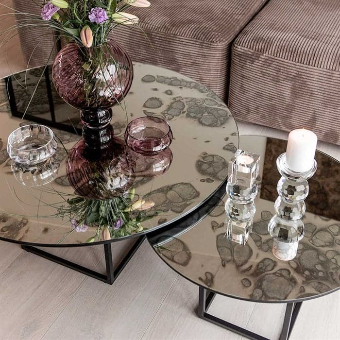 Shade Coffee Table - Silver Antique Small