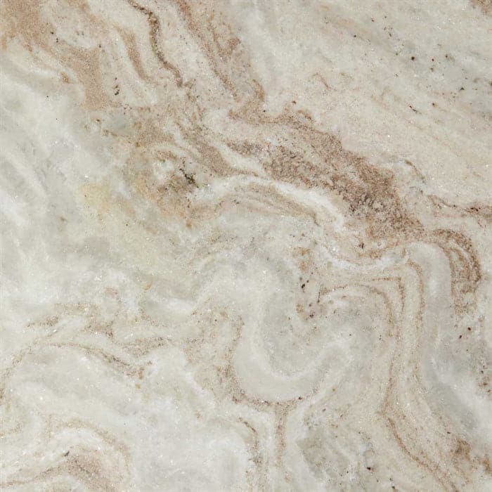 Erie Rundt Sofabord Ø90 - Beige marmor