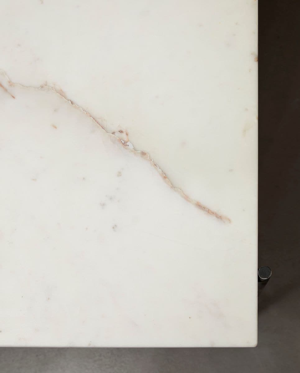 DEE Spisebord/arbejdsbord- Hvid marmor