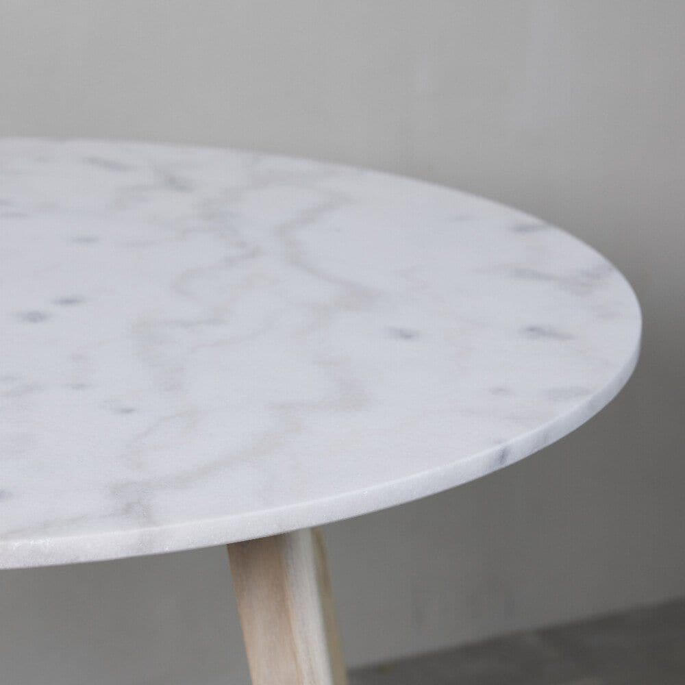 Ellie spisebord marmor Ø100 cm.