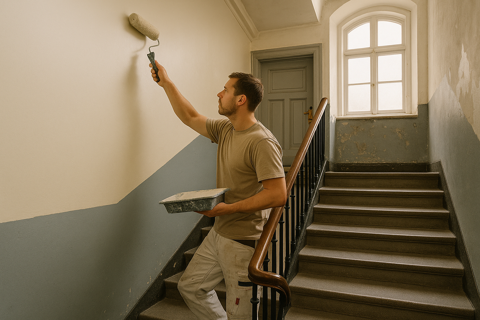 Få tilbud på renovering af vægge i trappeopgangen i Holbæk