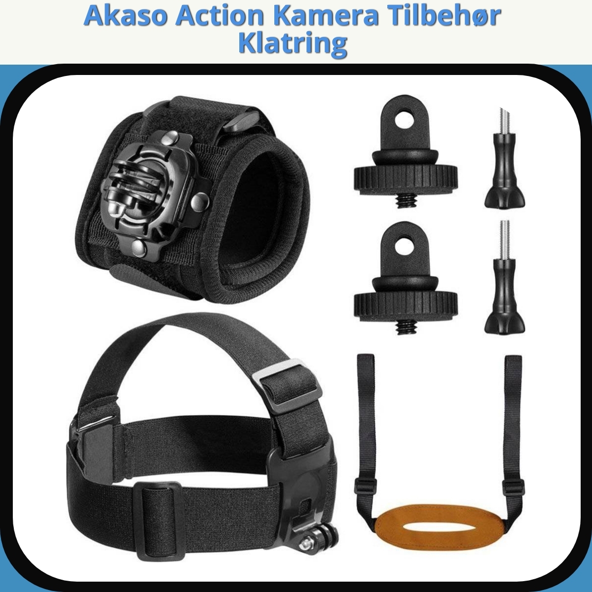 Anmeldelse af Akaso Action Kamera Tilbehør Klatring