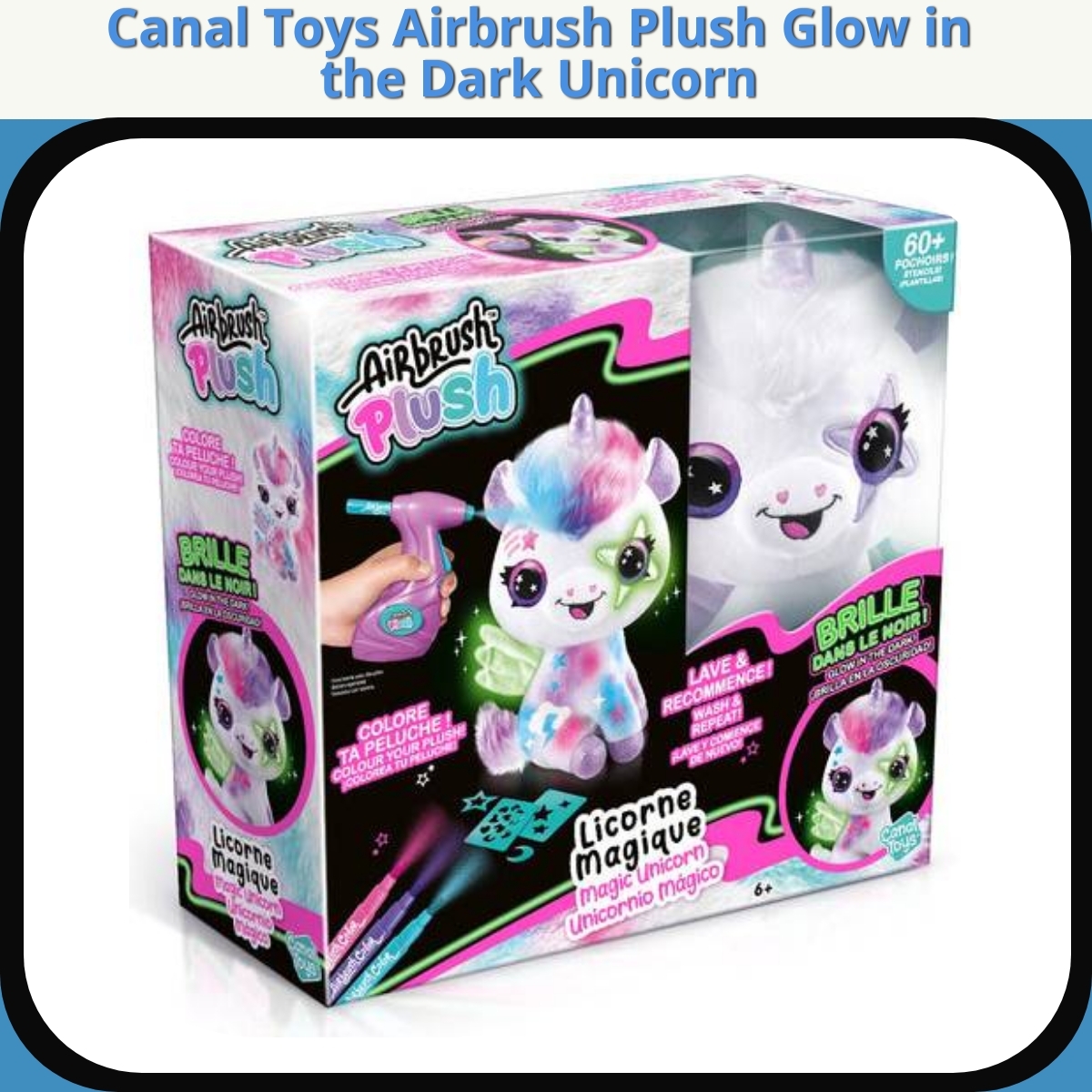 Anmeldelse af Canal Toys Airbrush Plush Glow in the Dark Unicorn