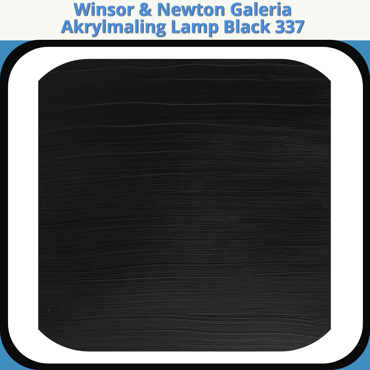 Anmeldelse af Winsor & Newton Galeria Akrylmaling Lamp Black 337